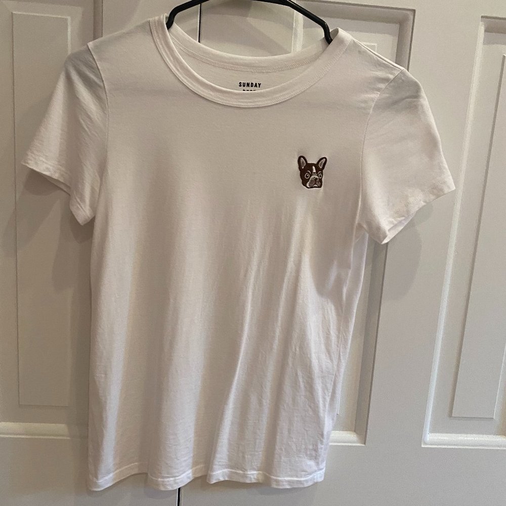 Sunday's Best T-Shirt with Dog embroidery